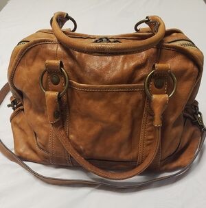 Tan Leather Frye Bag
